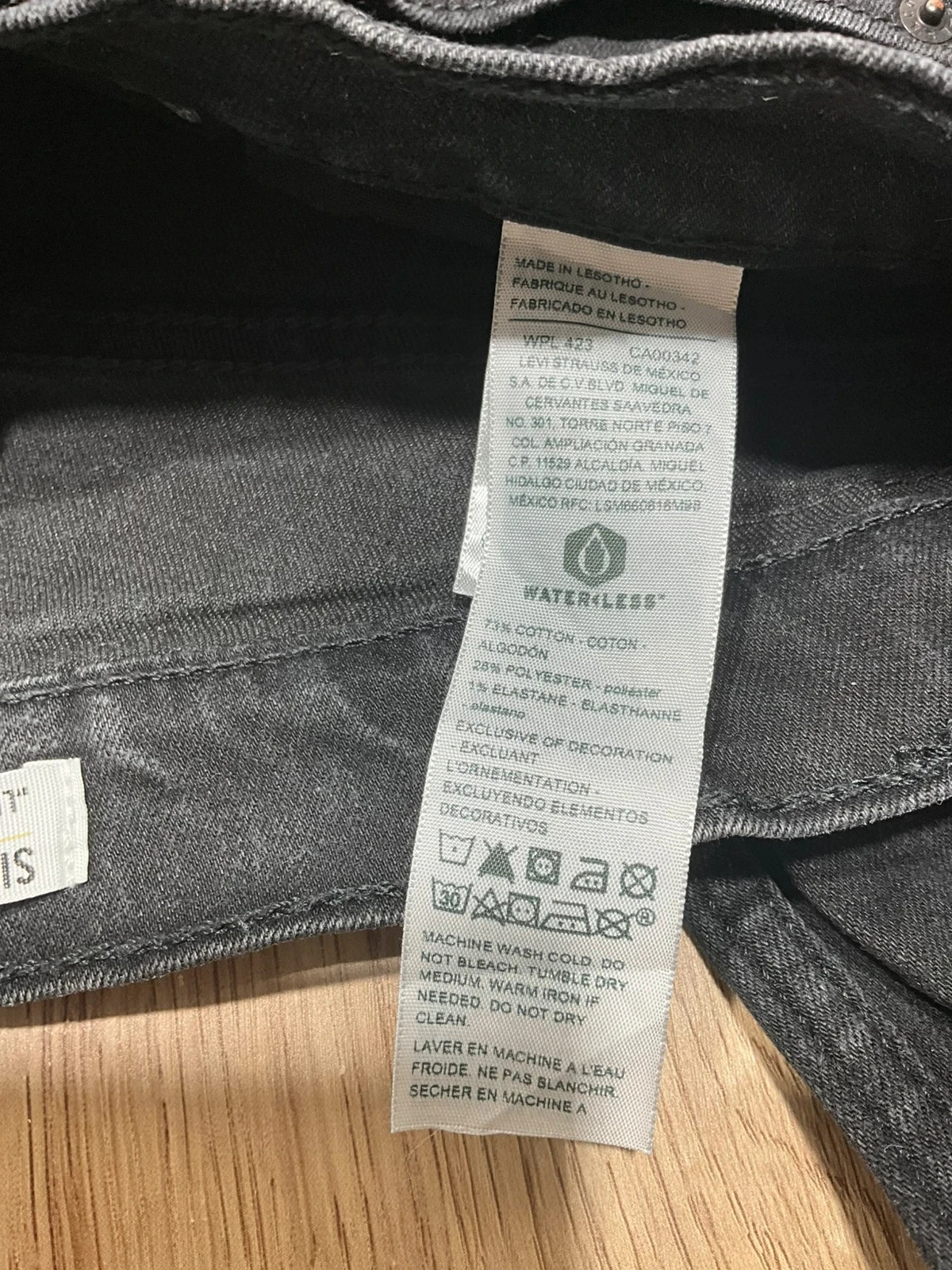 Jean Levi’s Coupe Slim W28 L32 Vintage Noir Lvh 258 – photo 10
